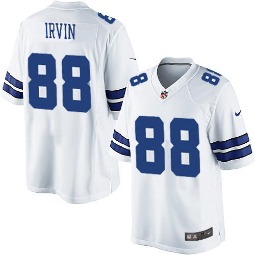 Men's Limited Michael Irvin Nike Jersey White Road - #88 NFL Dallas Cowboys